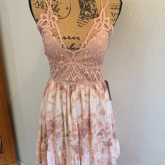 J for Justify Dresses & Skirts - J for Justify Pink and Cream Lace Mini Dress